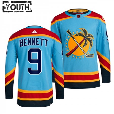 Florida Panthers tröja Sam Bennett 9 Adidas 2022-23 Blå Reverse Retro 2.0 Authentic - NHL Tröjor Barn